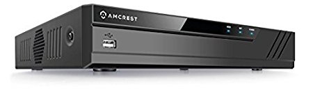 Amcrest NV2104E 1080p POE NVR (4CH 1080p/3MP/4MP/5MP/6MP) Network Video Recorder - Supports up to 4 x 1080p (2.1MP) POE IP Cameras @ 30fps Realtime, Supports up to 6TB HDD (Not Included) and More