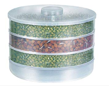 Piesome Sprout Maker | Plastic Sprout Maker Box | Hygienic Sprout Maker with 4 Container | Organic Home Making Fresh Sprouts Beans for Living Healthy Life Sprout Maker 4 Bowl