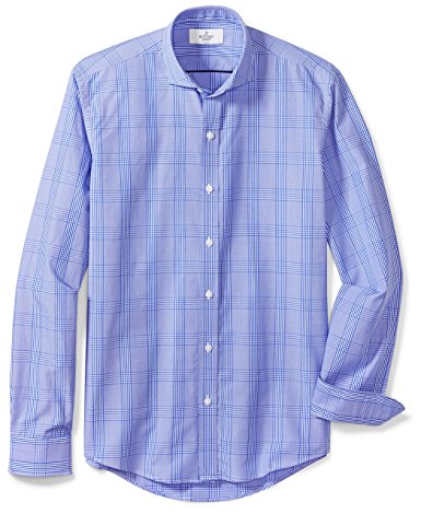 Buttoned Down Men's Fitted Cutaway-Collar Sport Shirt