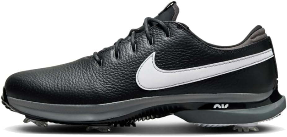 Nike Air Zoom Victory Tour 3 Men's Golf Shoes (DV6798-010, Black/White-Iron Grey-LT Smoke Grey)