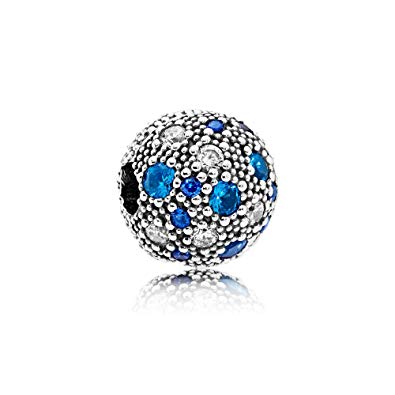 PANDORA Sterling Silver Cosmic Stars Clip Charm 791286