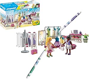 Playmobil 71372 Color : Boutique de Mode - Crée de Nouvelles Histoires à tes Couleurs avec la Boutique de Mode - avec des feutres effaçables à l'eau - Dès 5 Ans