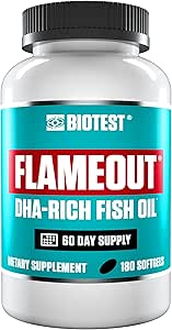 Biotest Flameout DHA-Rich Fish Oil - 4200 mg Omega 3-180 Softgels (60 Day Supply)