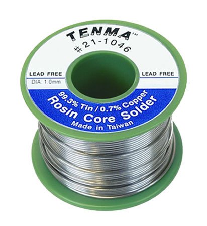 Tenma 21-1046 Lead Free Rosin Core Solder - Tin / Copper - 6oz.