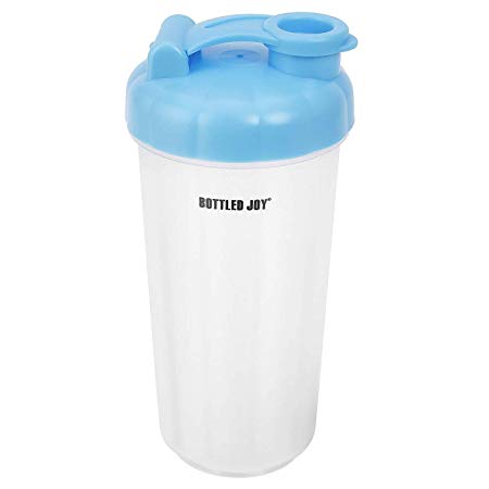 BOTTLED JOY Sucker Shaker Bottle, Protein Shake Bottle with Sucker Bottom, Protein Shaker Sports Fitness Water Bottle, 100% BPA-Free Leak Proof Nutrition Supplements Mixer Shake Bottle 28 oz 850ml