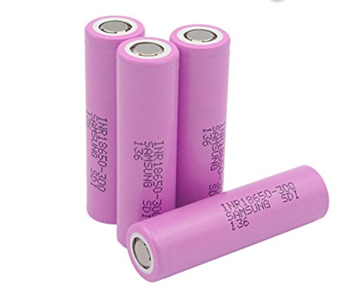 Authentic 4-Pack 3000mAh High Drain IMR Samsung 3.6V 18650 Rechargeable Lithium Ion Battery INR18650 30Q Max 20A Current Load VS Samsung 25R LG HE4 HE2