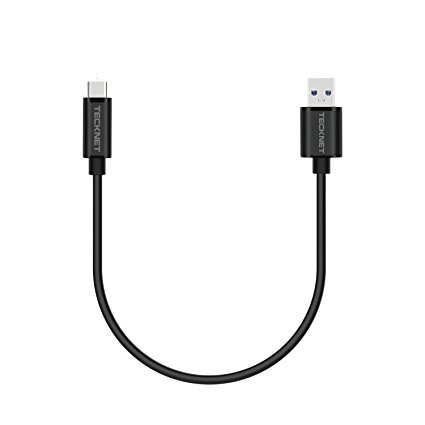 TeckNet USB 3.0 Type C (USB-C) to Type A (USB-A) 15CM (0.49 feet) Fast Charging & Data Cable For Apple New Macbook 12,Nokia N1,Chromebook Pixel 2015,Other Type-C Supported Devices