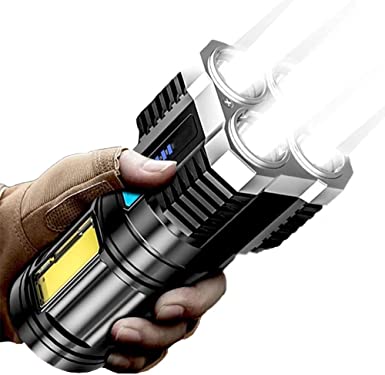 VDTG Outdoor Walking Flashlight 1200lm Torch LED Ultra Bright Tactical Torch, Ultra Wide Illumination Atmosphere
