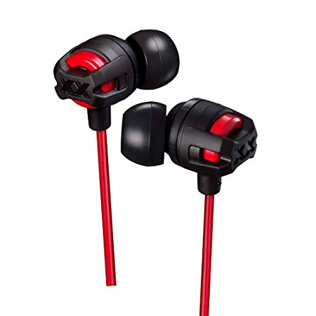 JVC Extreme Deep Bass Xtreme Xplosives Earbud with Mic Red (HAFX103MR)