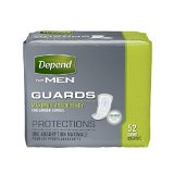 Depend Guards for Men Maximum Absorbency Incontinence Protection 52-Count