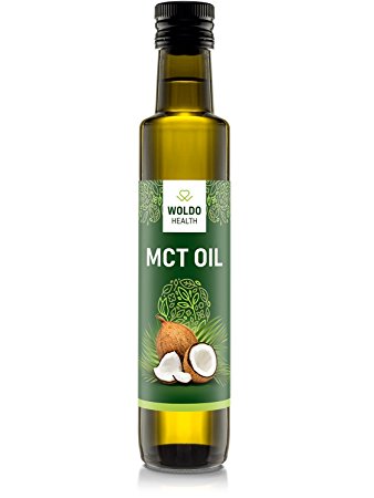 WoldoHealth MCT Oil 8.5 Fl Oz C8 and C10 pure 100% coconut flavorless & odorless