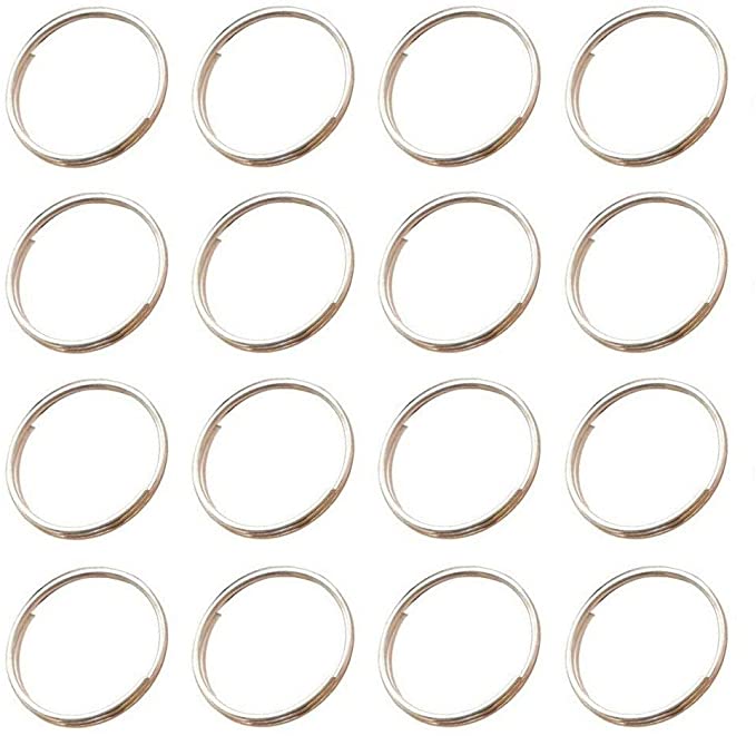 200Pcs Stainless Split Rings for Chandelier Crystals, Suncatchers, Crystal Garlands, Crystal Bead Curtains, Crystal Strands, Necklaces, Keys, Earrings, Jewelry Making and Craft Project (14mm)