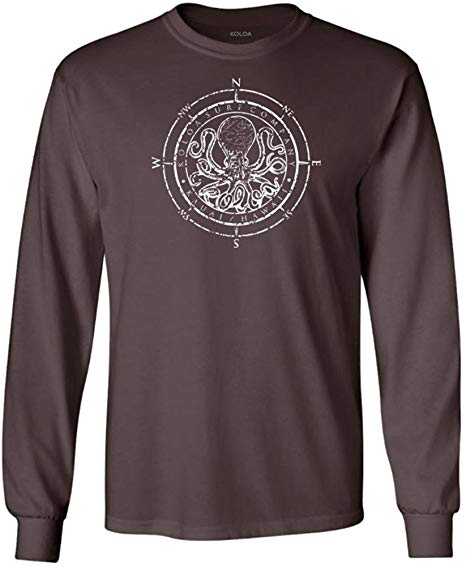 Koloa Surf Octopus Logo Heavy Cotton Long Sleeve T-Shirts in Regular, Big & Tall