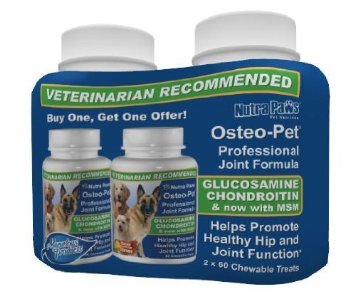 BOGO Osteo-Pet® Glucosamine Chondroitin for dogs (2 bottles x 60ct)