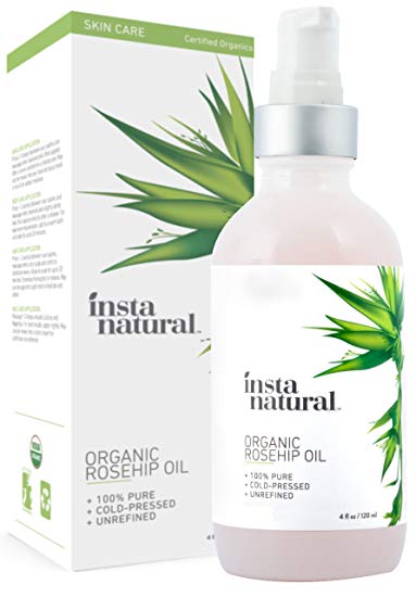 Organic Rosehip Seed Oil - 100% Pure, Unrefined Virgin Oil - Natural Moisturizer for Face, Skin, Hair, Stretch Marks, Scars, Wrinkles, Fine Lines & Nails - Omega 6, Vitamin A and C - 4 oz