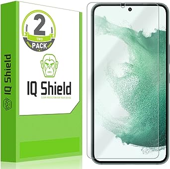 IQShield Screen Protector Compatible with Samsung Galaxy S23 Plus 5G Works with Fingerprint Scanner (2-Pack) Anti-Bubble Clear Film