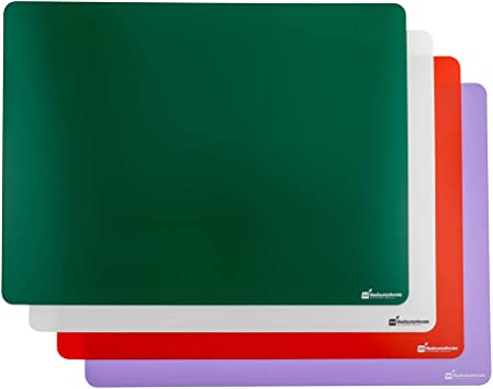 RW Base 24 Inch x 18 Inch Flexible Cutting Boards, 1 Includes 4 Mats Cutting Mats For Cooking - Dishwasher-Safe, Assorted Colors, Plastic Cutting Board Set, For Kitchen, - Restaurantware