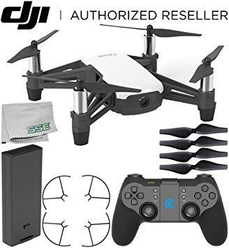 Ryze Tello Quadcopter Drone with HD camera and VR - powered by DJI technology and Intel Processor with GameSir T1d Bluetooth Gaming Controller Starter Bundle