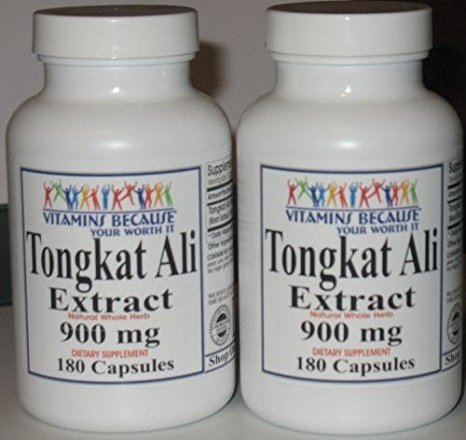 Tongkat Ali Extract 900mg 360 Capsules (Pasak Bumi) Longjack Sexual Health