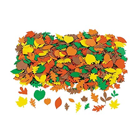 Foam Fall Leaf Shapes - 500 pc - Craft Leaves