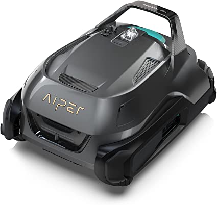 (2023 Upgrade) AIPER Seagull Plus Cordless Pool Vacuum, Robotic Pool Cleaner Lasts 110 Min, Stronger Power Suction, LED Indicator, Ideal for Above/In-Ground Flat Pools up to 60 Feet