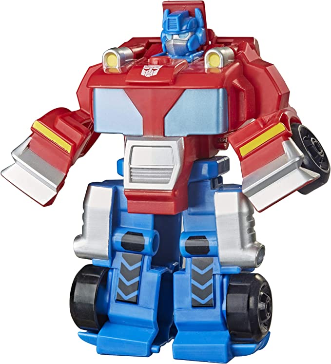 Transformers Playskool Heroes Rescue Bots Academy Classic Heroes Team Optimus Prime Converting Toy, 4.5-Inch Action Figure, Ages 3 and Up