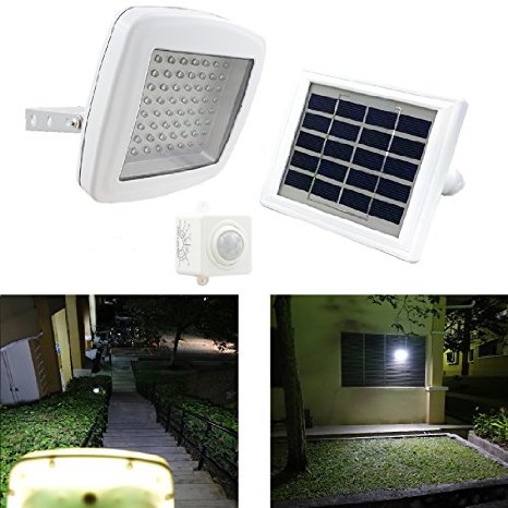 GUARDIAN 480X Solar Security Flood Light with Standalone PIR Motion Sensor and Lithium Battery 600 Lumen