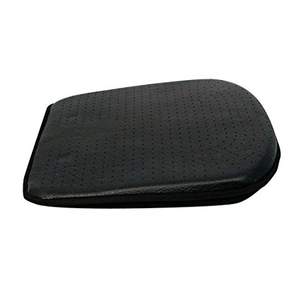 Carpoint 0323291 Car Seat Pad in Black Leather Look 'Luxury'