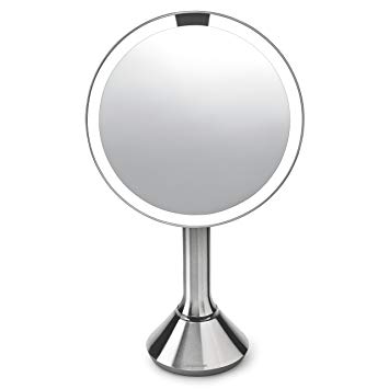 simplehuman 8", Stainless Steel Sensor Mirror w/Brightness Control, Brushed