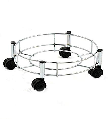 One-Stop-Shop Stainless Steel Gas Cylinder Trolley With Wheels Stand