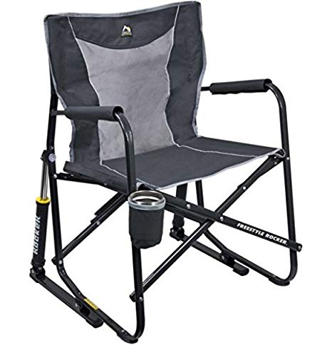 GCI Outdoor Freestyle Rocker Mesh Chair (Pewter Gray)