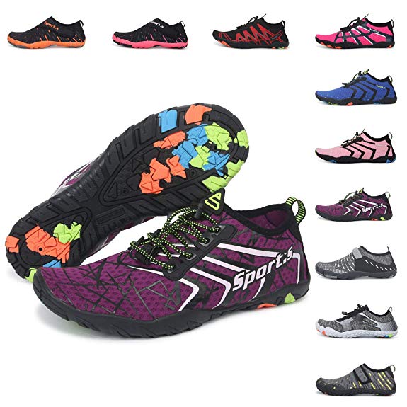 VVQI Water Shoes Mens Womens Outdoor Swim Barefoot Socks Skin Shoes for Beach Running Snorkeling Surfing Diving Yoga Exercise