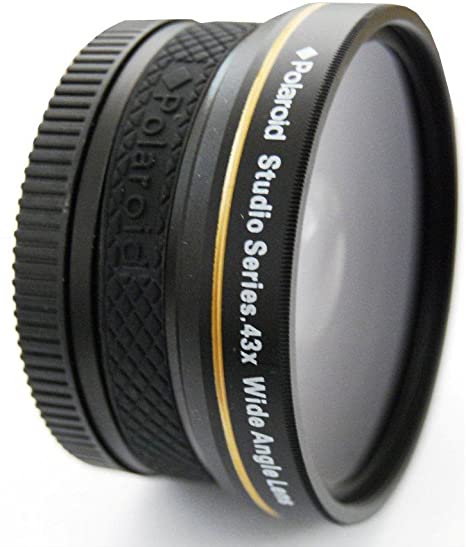 Polaroid Studio Series 43X High Definition Wide-Angle Lens Black - Camera Lenses Wide Angle Lens, Black, 5.8 cm, Box)