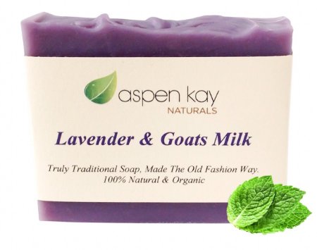 Lavender Goats Milk Soap Bar 100 Natural and Organic Soap Loaded With Organic Skin Loving Oil This Soap Makes a Wonderful and Gentle Face Soap or All Over Body Soap For Men Women Teens and Babies GMO Free - Chemical Free - Preservative Free Each Bar Is Handmade By Our Artisan Soap Maker 4 oz Bar