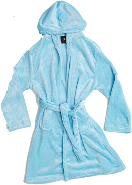 Just Love Hooded Plush Fleece Robe for Girls
