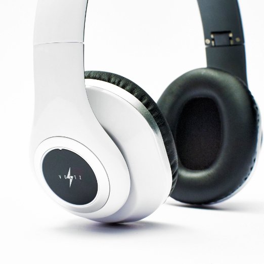 VOLTZ Bluetooth Wireless Headphones with Microphone White