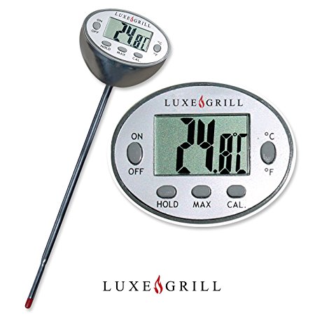 Luxe Grill Digital Meat Thermometer - Cooking and BBQ