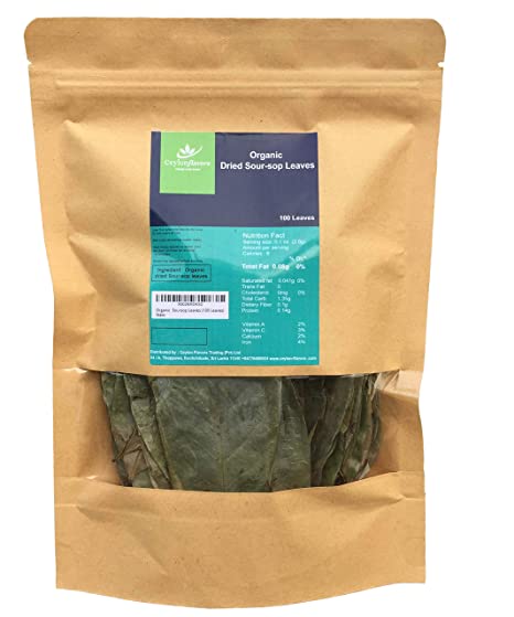 Organic Dried Soursop Leaves (100 Leaves)…