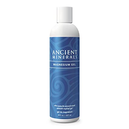Ancient Minerals Magnesium Gel - 8oz Tube - Pure Genuine Zechstein Magnesium Chloride - Best for Massage, Topical Skin Dermal Absorption