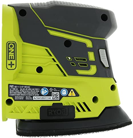 Ryobi P401 One  18-Volt Corner Cat Finishing Sander w/Included Sandpaper (Battery Not Included/Sander Only) (Limited Edition)