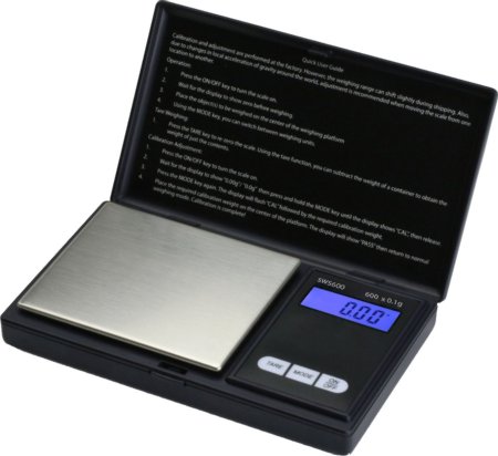 Smart Weigh SWS600 Elite Pocket Sized Digital Scale Black