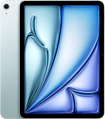 Apple 11" iPad Air (M2): Liquid Retina Display, 128 GB, 12 MP Querformat Frontkamera/12 MP Rückkamera, WLAN 6E, Touch ID, Batterie für den ganzen Tag – Blau