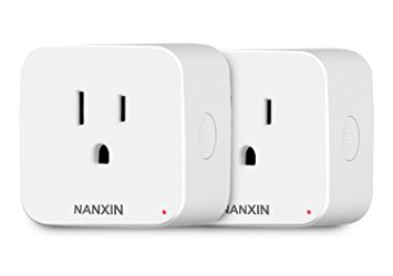 Alexa Smart Wifi Plug - NANXIN Smart Plug Wifi Socket Outlet, Works with Alexa and Google Home, No Hub Required, Remote Control From Anywhere - 2 Pack