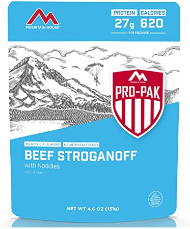 Mountain House Beef Stroganoff | Freeze Dried Backpacking & Camping Food | Survival & Emergency Food