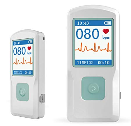 Facelake FL10 Portable ECG/EKG Monitor with Bluetooth for for iOS and Android