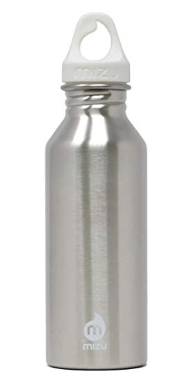 Mizu - M5 Water Bottle | 17 oz. Single Wall Stainless Steel | Narrow Mouth with Leak Proof Loop Cap | Multiple Colors | BPA Free