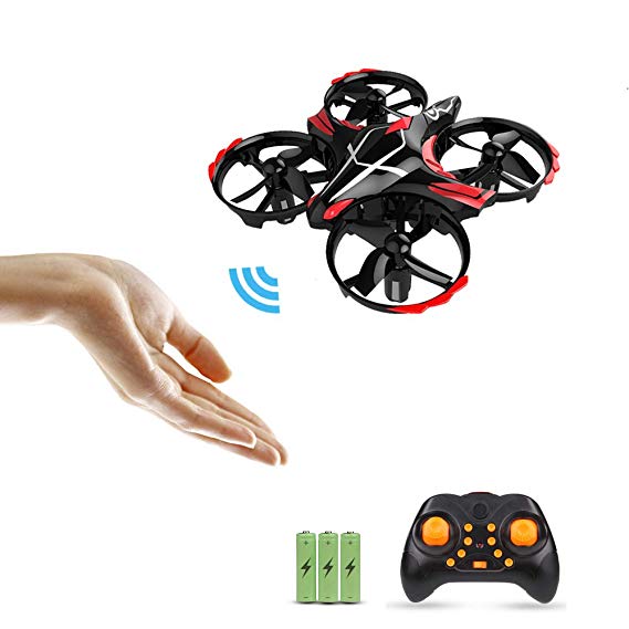 GEEKERA Drone for Children Mini RC Helicopter Flying Toy with Gesture-Controlled Altitude Hold 360-Degree Rotations Toss Take Off and Shake Take off