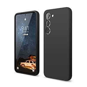 elago Compatible with Samsung Galaxy S23 Case, Liquid Silicone Case, Full Body Protective Cover, Shockproof, Slim Phone Case, Anti-Scratch Soft Microfiber Lining, 6.1 inch (Black)