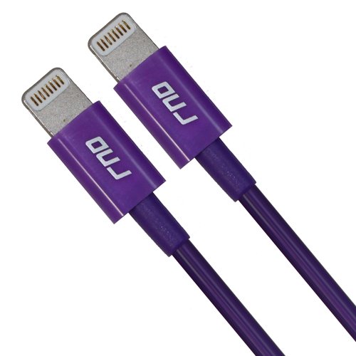RND 2x Apple Certified Lightning to USB 1.5FT Cable for iPhone (7/7 Plus/6/6 Plus/6S/6S Plus/5/5S/5C/SE) iPad (Pro/Air/Mini) iPod Touch Data Sync and Charge Cable (1.5 feet/.5 Meter/Purple) 2-Pack
