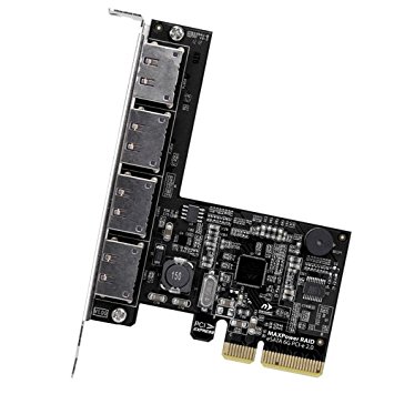 NewerTech MAXPower 4-port eSATA 6G PCIe 2.0, High-Performance RAID 0/1/5/10/JBOD Controller Card